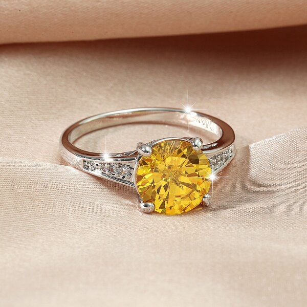 

Zircon Decor Ring, Silver
