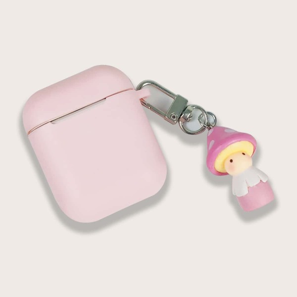 

Чехол для AirPods с грибом, Розовые
