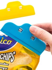 4pcs Food Sealing Clip, Plastic Bag Clip For Home - Multicolor - View 2