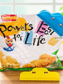 4pcs Food Sealing Clip, Plastic Bag Clip For Home - Multicolor - View 3