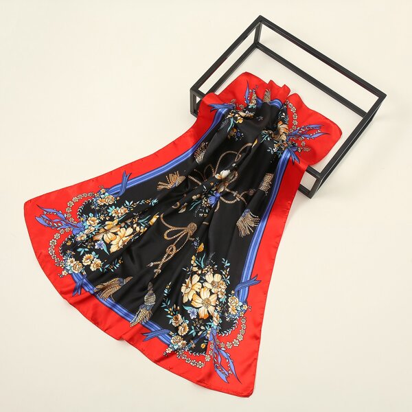 

Flower Print Scarf, Multicolor