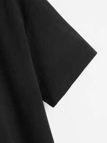 Camiseta con estampado de vaca - Negro - Ver 3