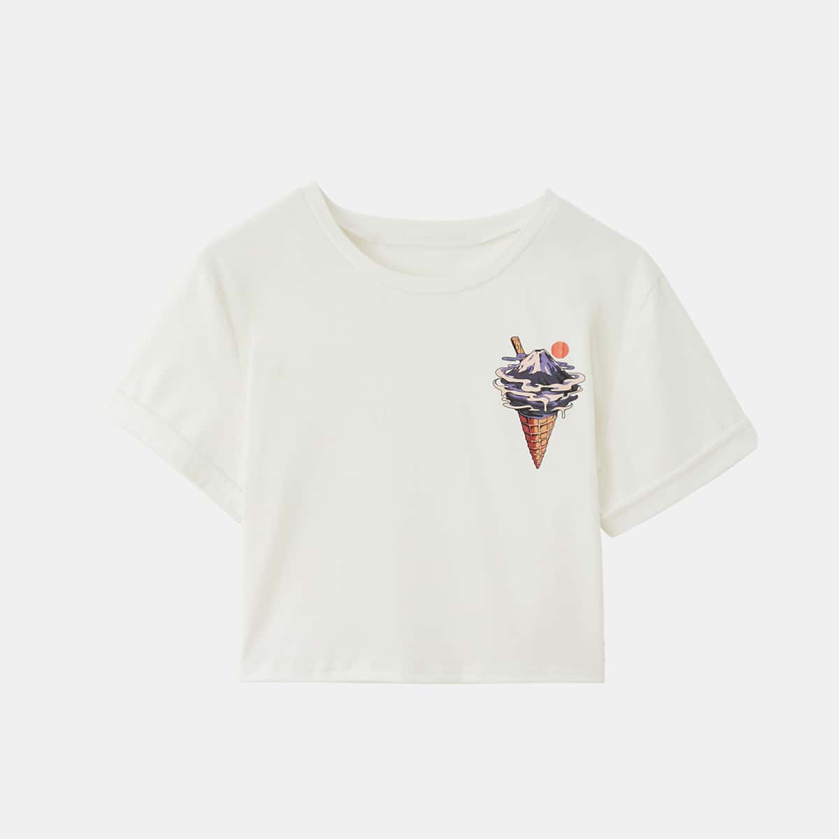 

Ice Cream Graphic Tee, White