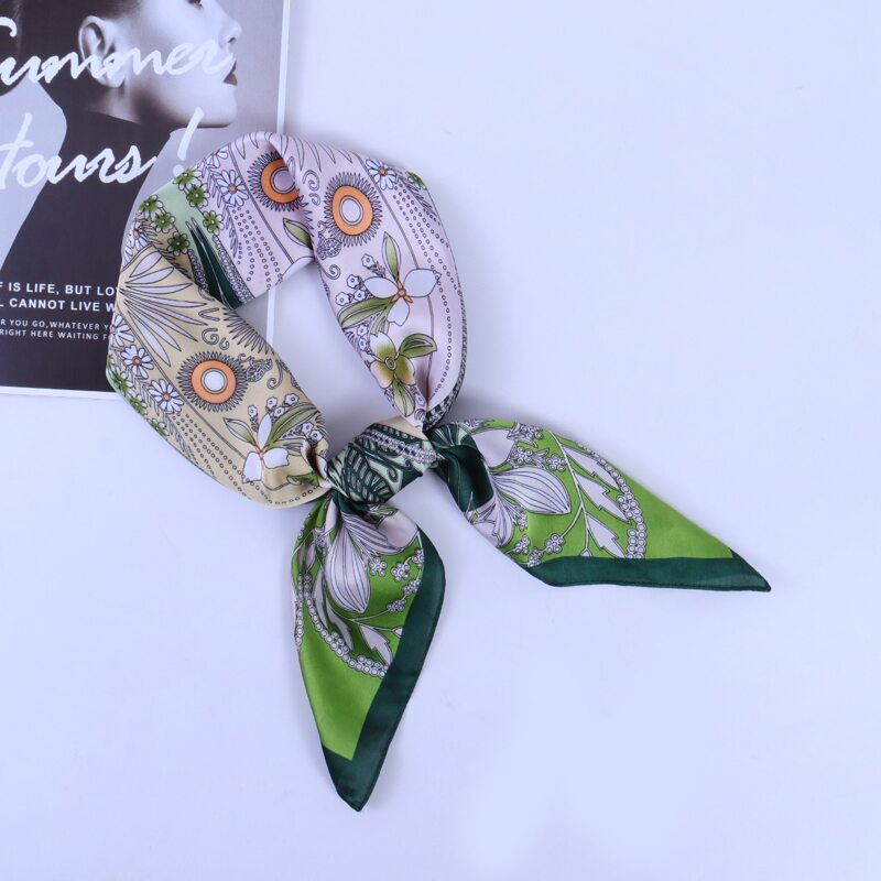 

1pc Floral Pattern Scarf, Multicolor