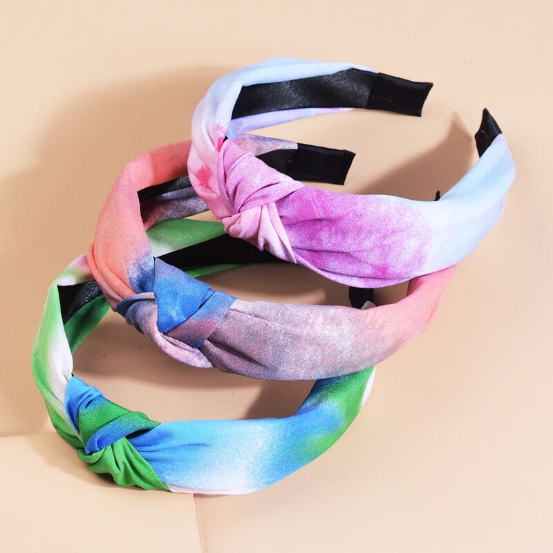 

3pcs Tie Dye Knot Headband, Multicolor