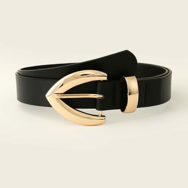 

Metal Buckle Belt, Black