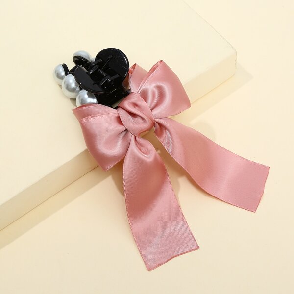 

Bow Knot Decor Hair Claw, Pink