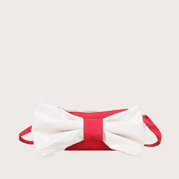 

Bow Decor Crossbody Bag, Red