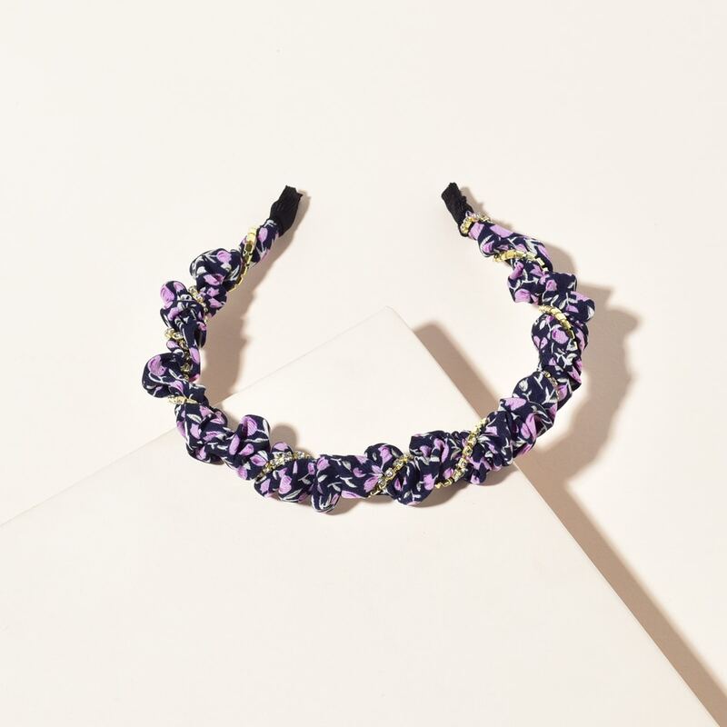 

Ditsy Floral Print Rhinestone Decor Headband, Multicolor