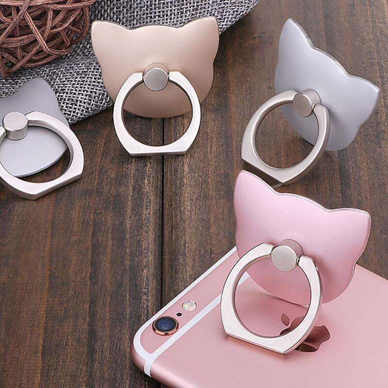 

1pc Random Cat Ring Phone Holder, Multicolor