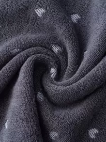 1 khăn mặt họa tiết trái tim, khăn tắm dày tối giản màu xám đậm cho cặp đôi, khăn tắm gia đình cho người lớn trang trí phòng tắm tại nhà trở lại trường cho tiệm làm đẹp phòng tắm tại nhà - Màu xám đen - Xem 6