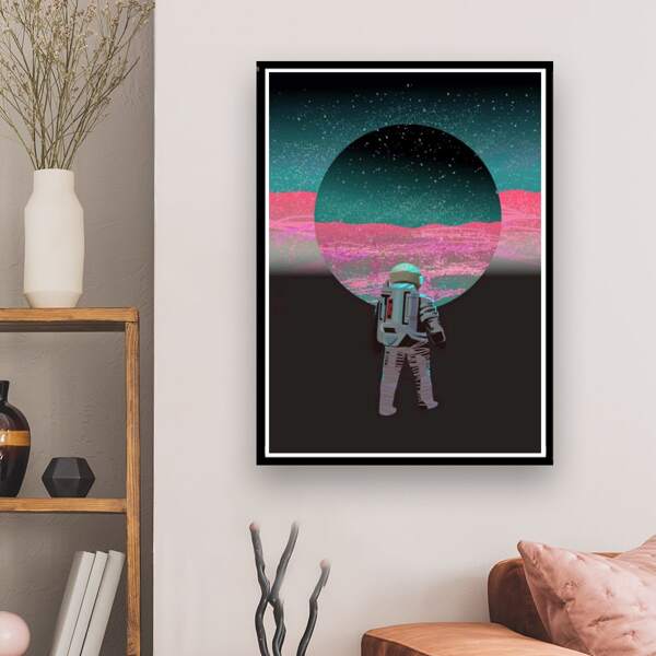 

Astronaut Print DIY Diamond Unframed Painting, Multicolor