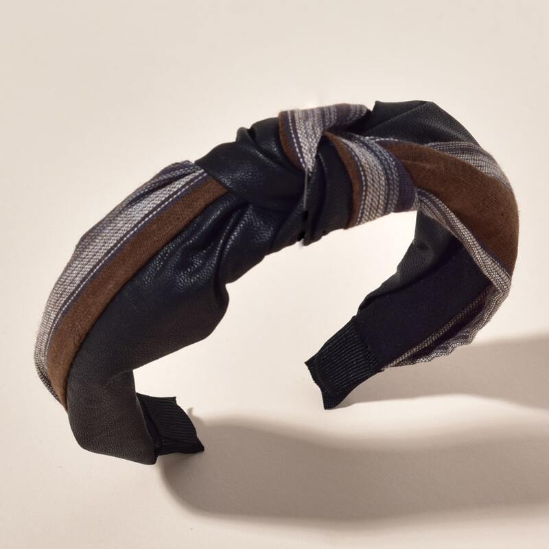 

Striped Knot Decor Headband, Multicolor
