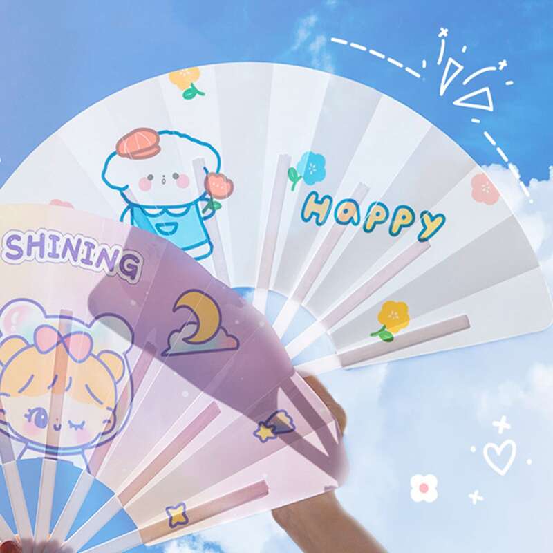 

1pc Random Cartoon Hand Fan, Multicolor