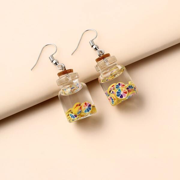 

Bottle Decor Drop Earrings, Multicolor