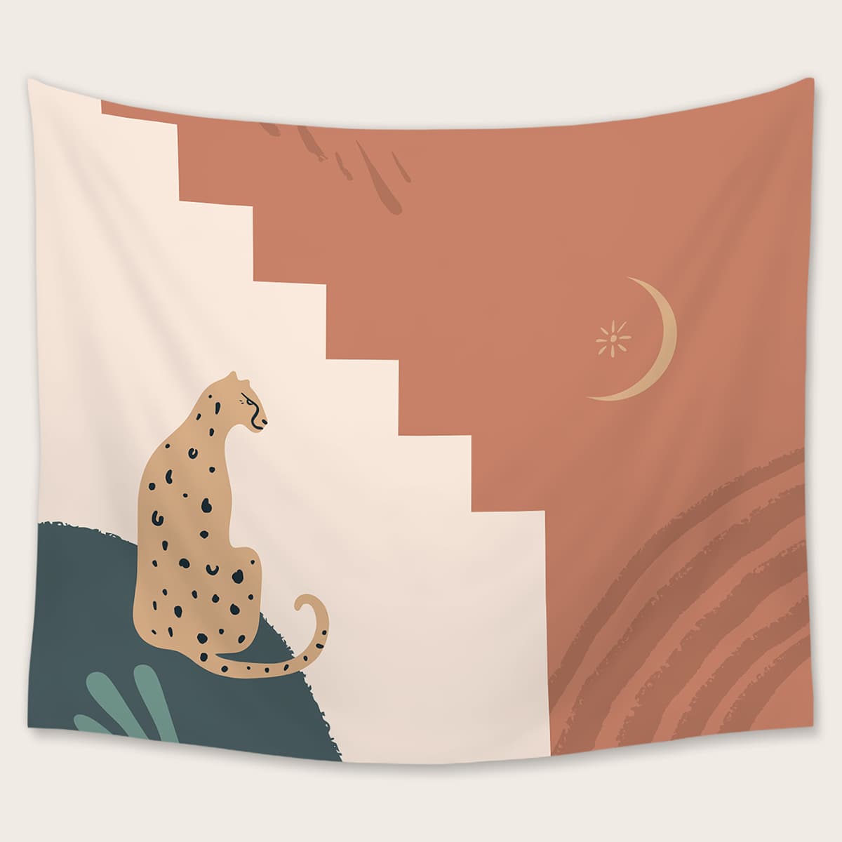 

Leopard Pattern Tapestry, Multicolor