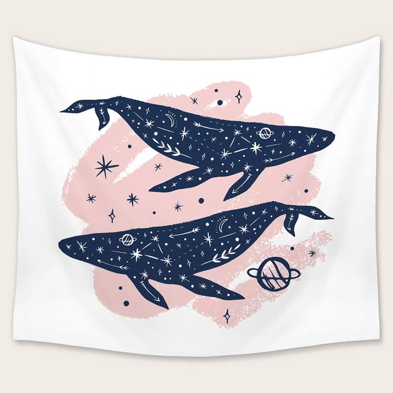 

Whale & Galaxy Tapestry, Multicolor