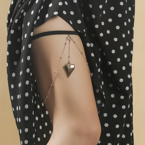 

Heart Decor Body Chain, Multicolor