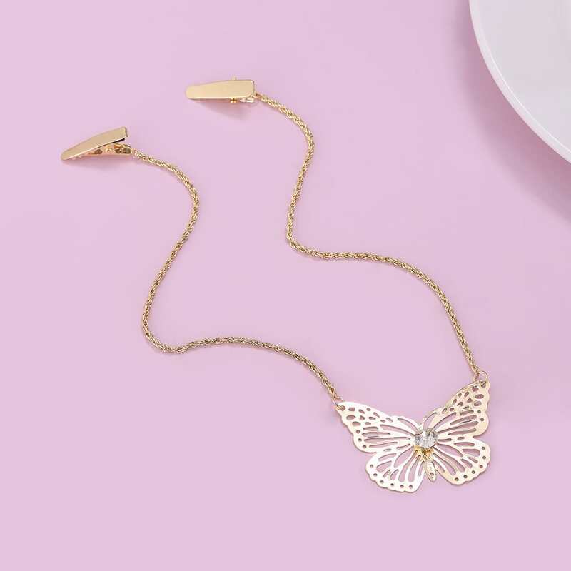 

Butterfly Decor Hair Clip, Gold