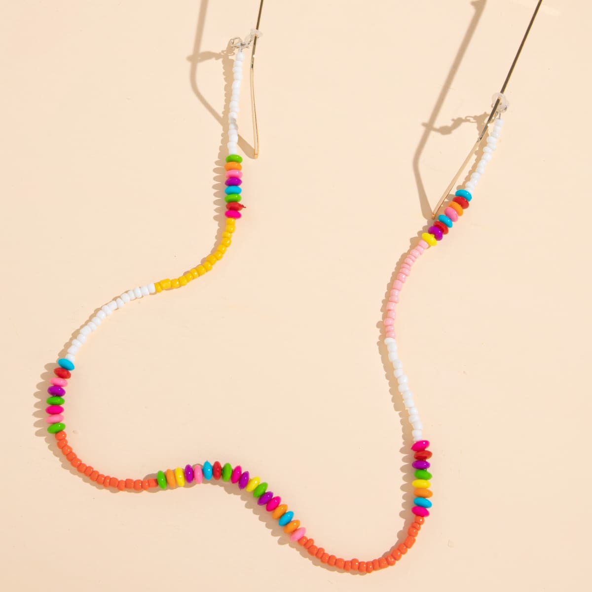 

Colorful Beaded Glasses Chain, Multicolor
