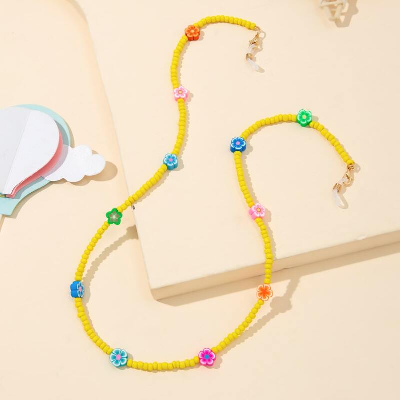 

Floral Beaded Glasses Chain, Multicolor