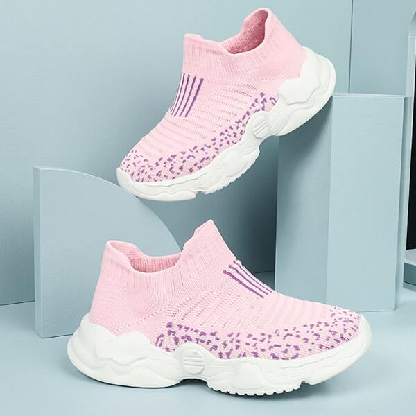

Girls Slip-On Sock Sneakers, Pink