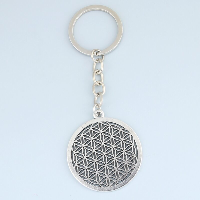 

Round Pendant Keychain, Silver