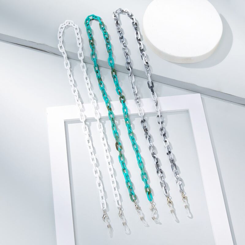 

3pcs Acrylic Glasses Chain, Multicolor