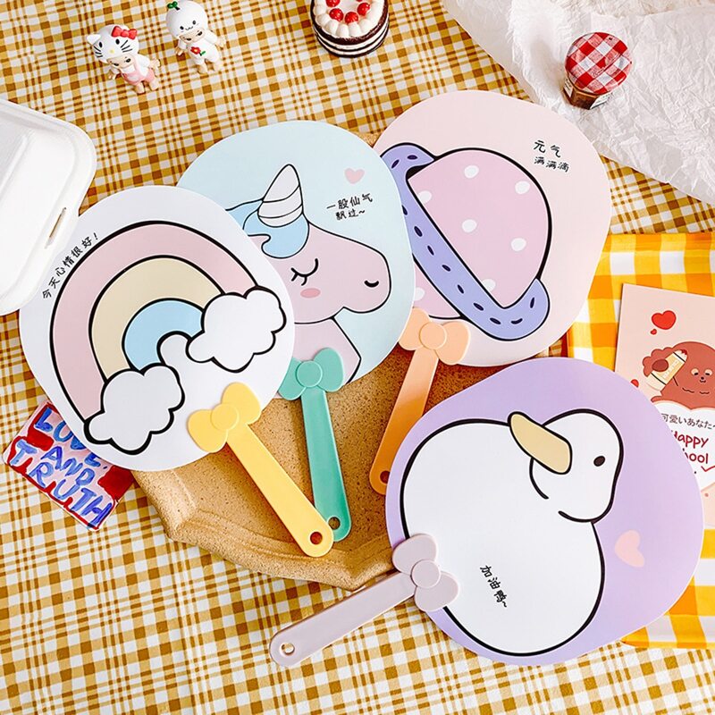 

1pc Random Cartoon Hand Fan, Multicolor