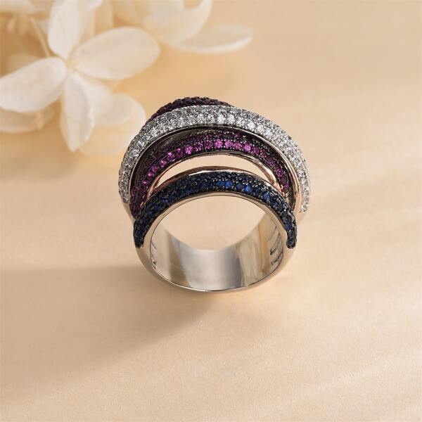 

Zircon Decor Ring, Multicolor