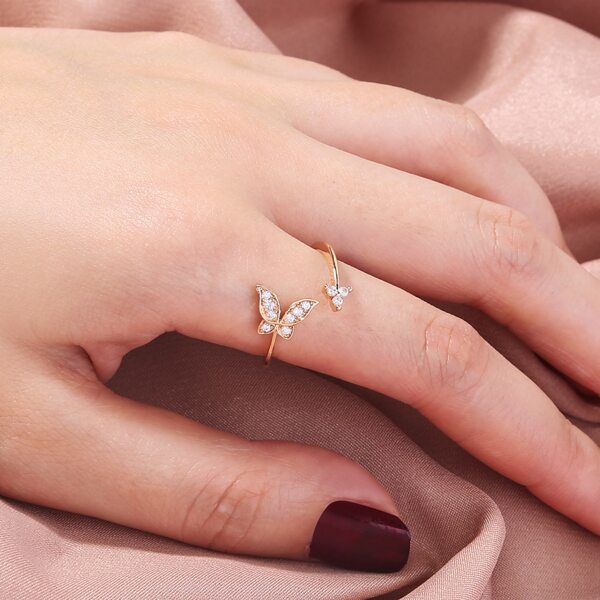 

Zircon Decor Ring, Gold