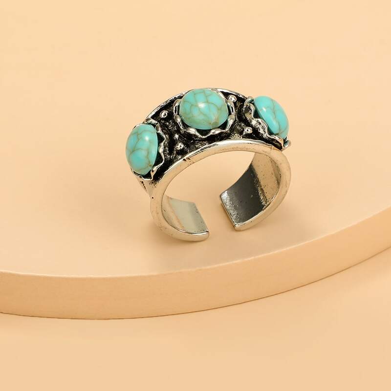 

Turquoise Decor Ring, Multicolor