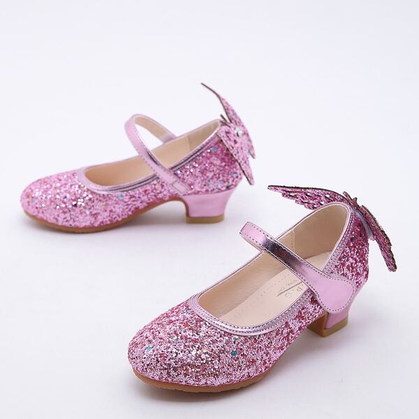 

Toddler Girls Glitter Butterfly Decor Flats, Purple