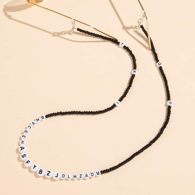 

Letter Beaded Glasses Chain, Multicolor