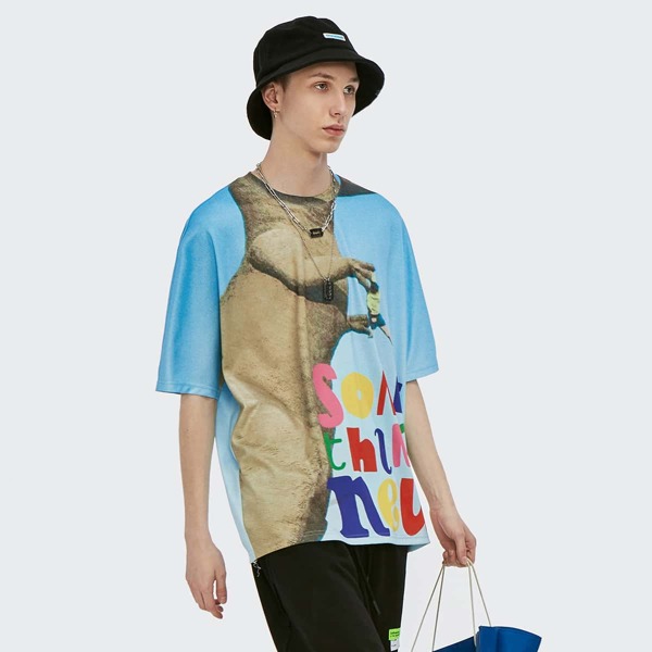 

Men Letter & Figure Graphic Tee, Multicolor
