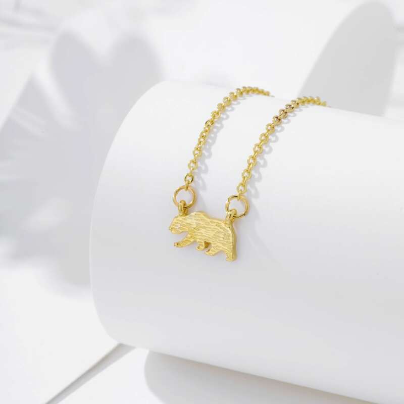 

Animal Pendant Necklace, Gold