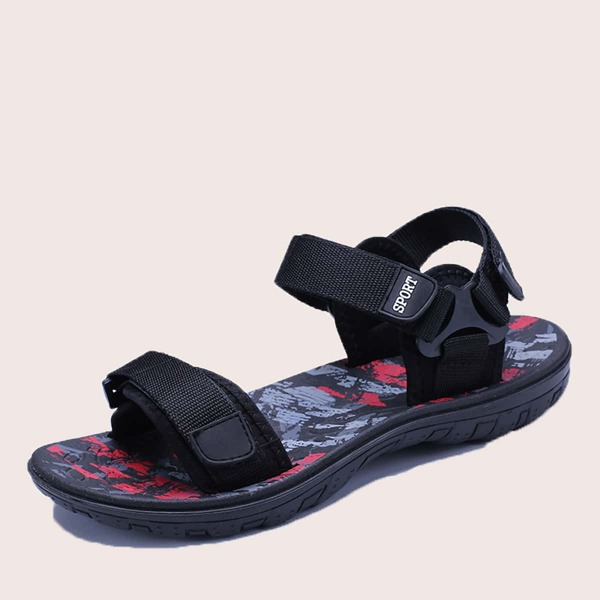 

Men Velcro Strap Sport Sandals, Black