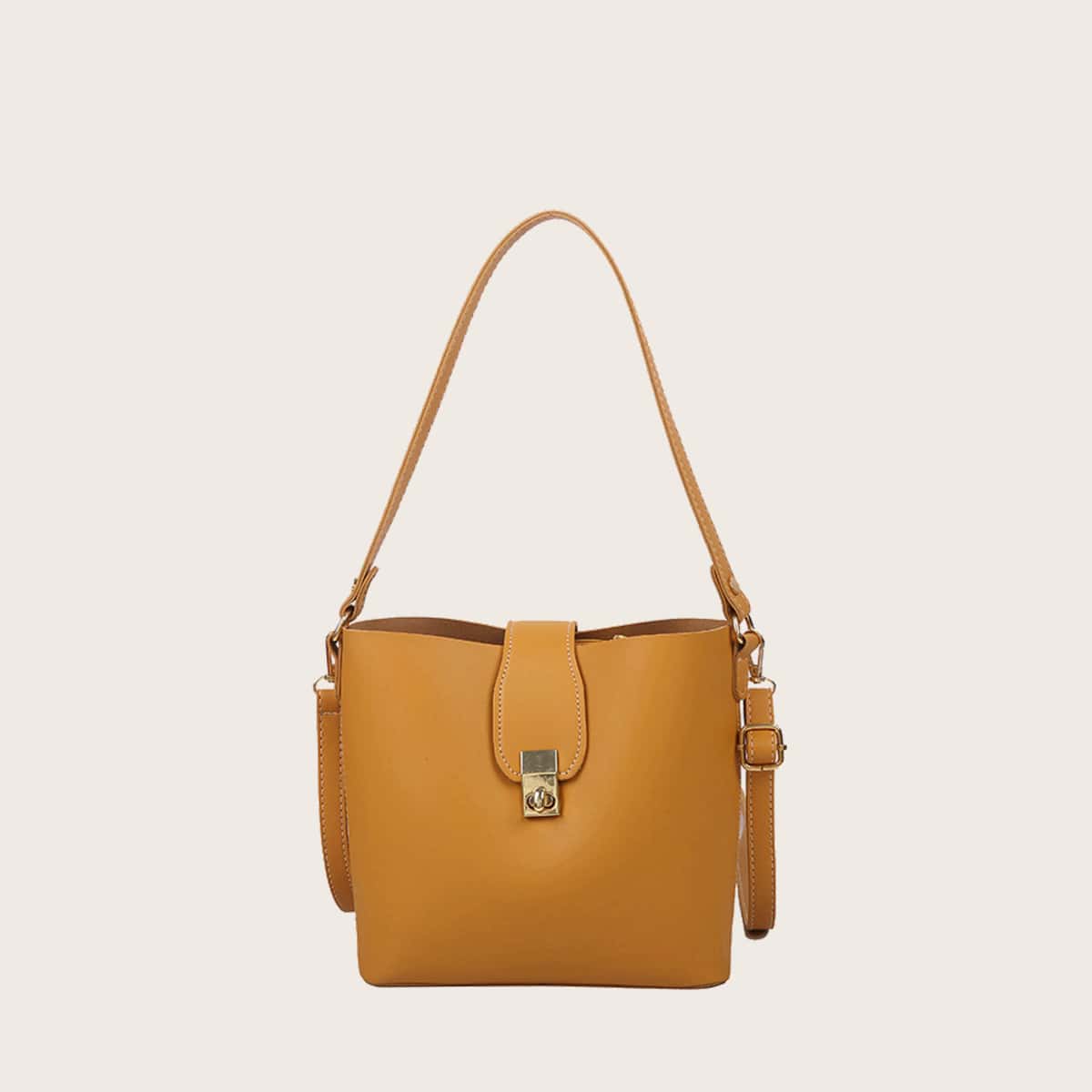 

Solid Bucket Bag, Yellow