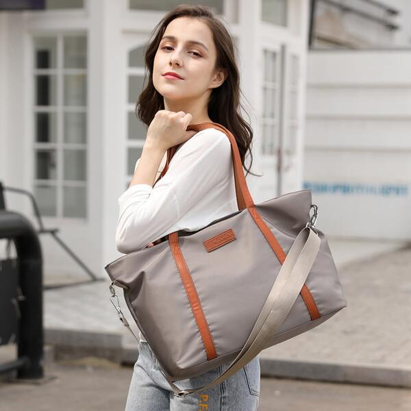 

Large Capacity Nylon Travel Bag, Grey