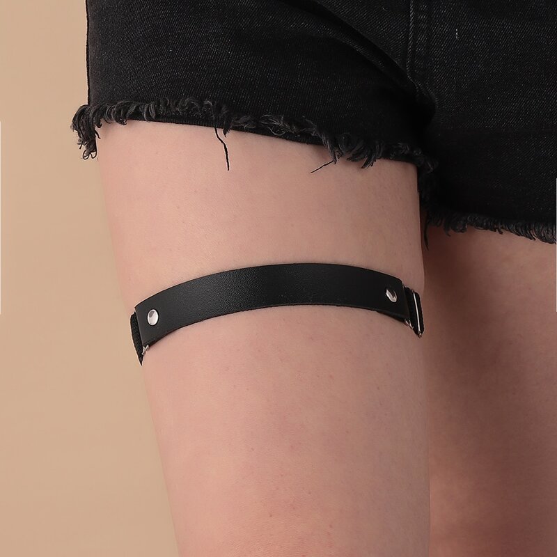 

1pc Simple Leg Belt, Black