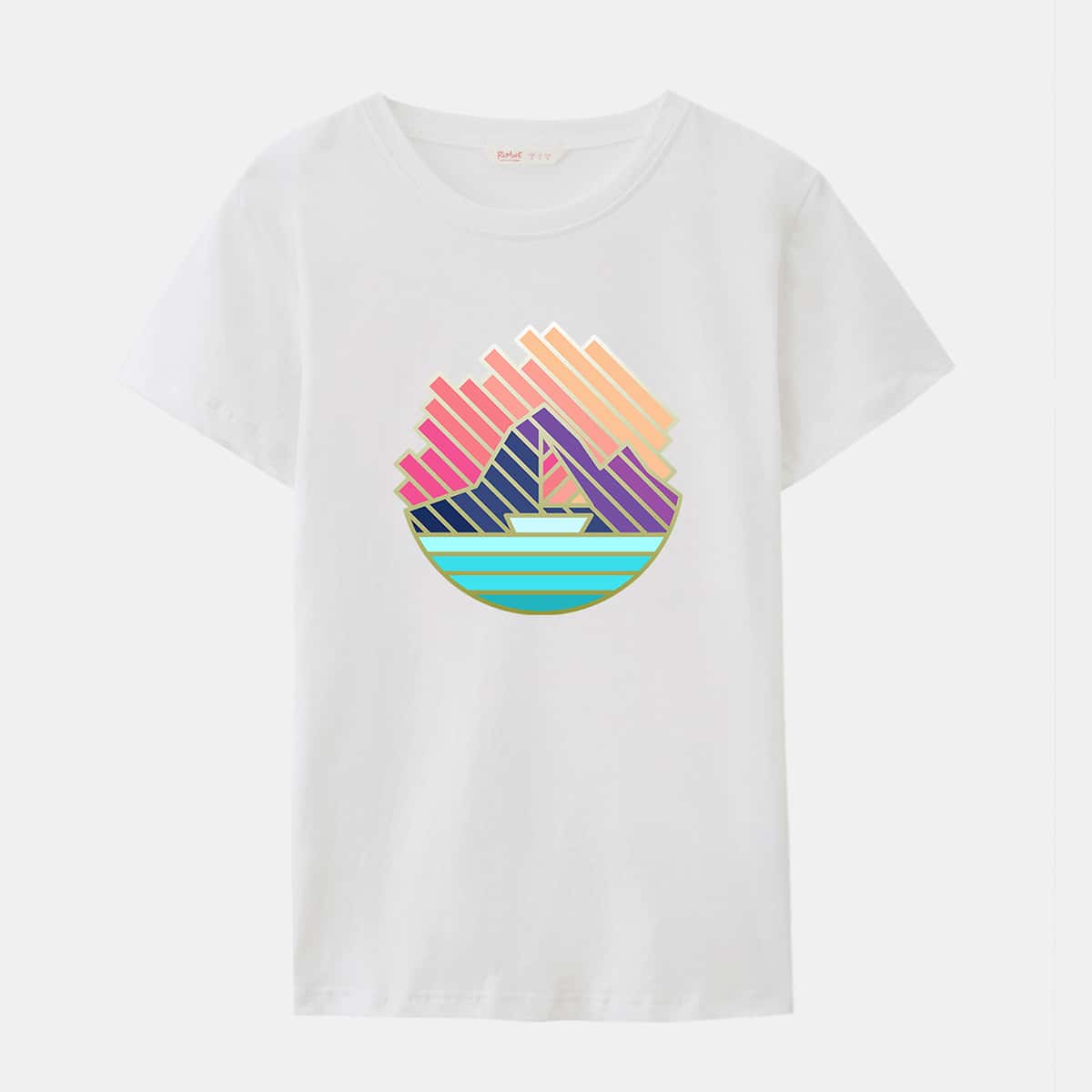 

ROMWE X Heeeystudio Graphic Tee, White