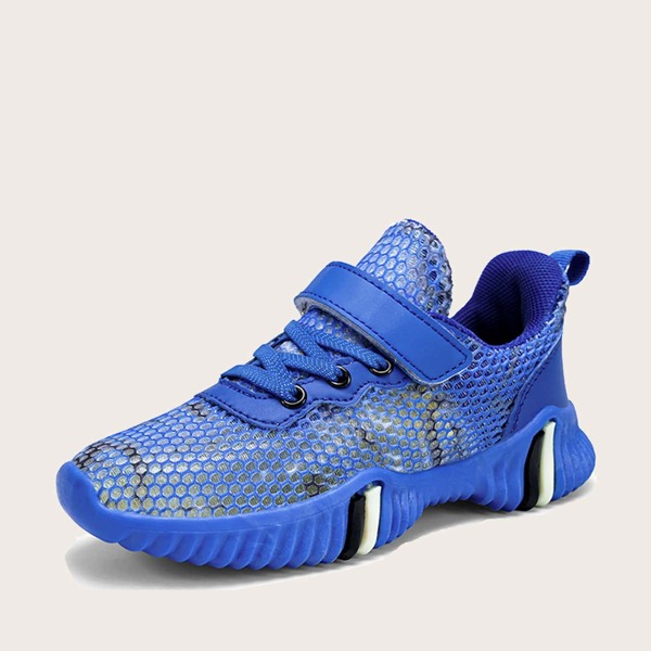 

Boys Breathable Mesh Sneakers, Blue