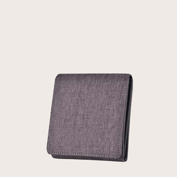 

Men Canvas Small Wallet, Grey