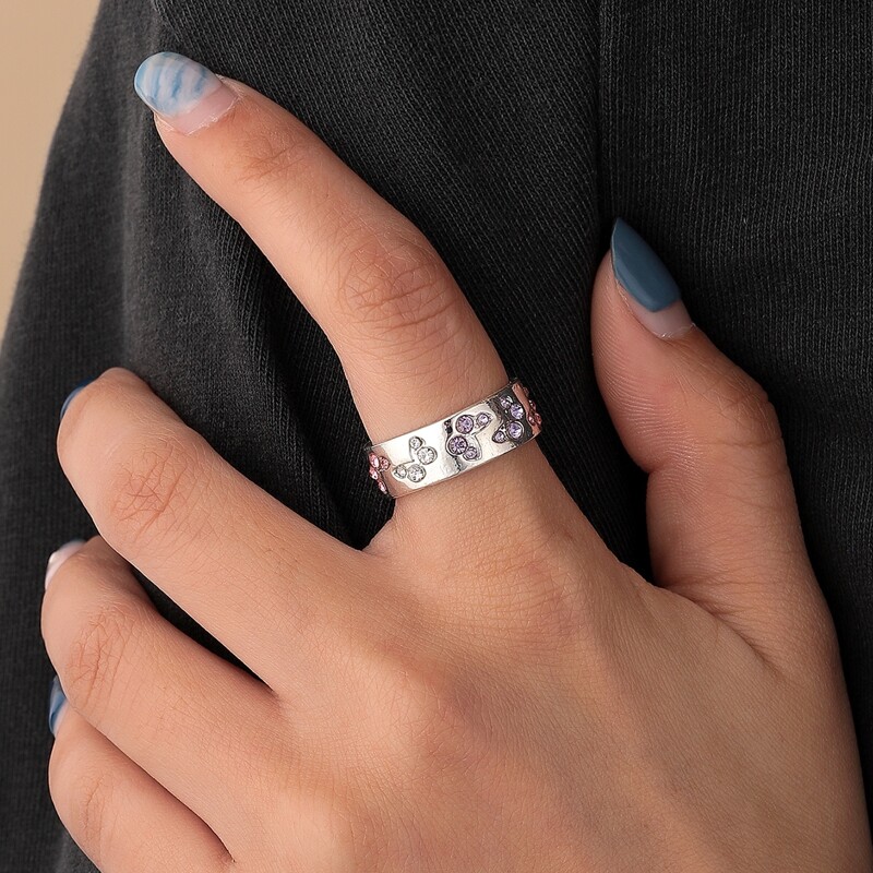 

Butterfly Rhinestone Ring, Multicolor