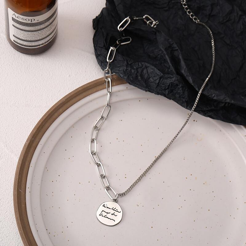 

Letter Pendant Necklace, Silver