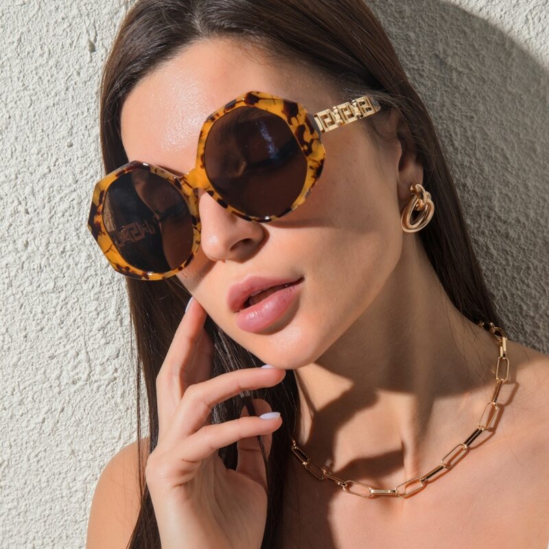 

Metal Geo Frame Sunglasses