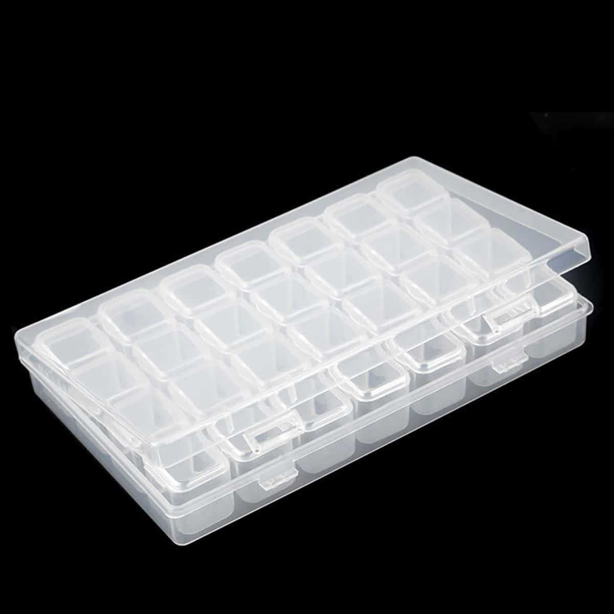 

1pc Multi-grid Jewelry Box, White