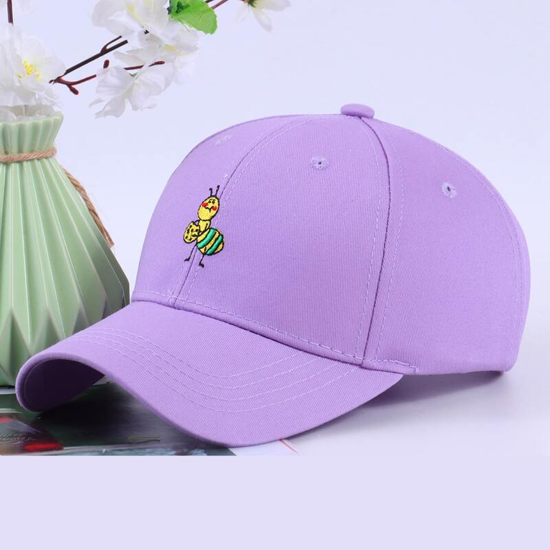 

Ant Embroidery Baseball Cap, Purple