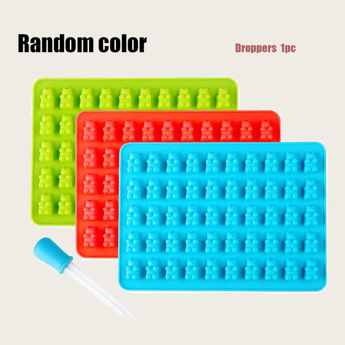 

1pc Random Bear Ice Mold, Multicolor