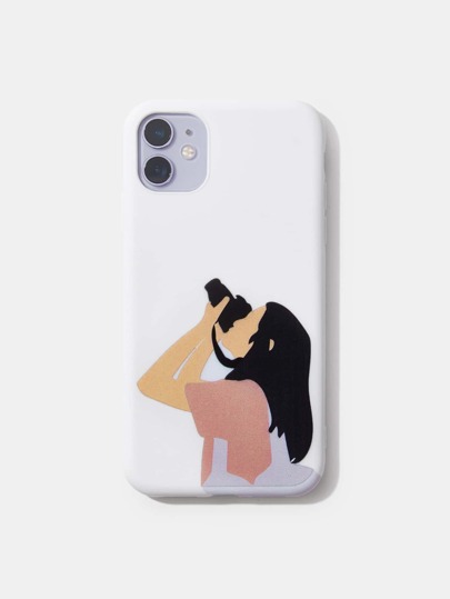 Artbyjul Coque de téléphone portable à imprimé fille